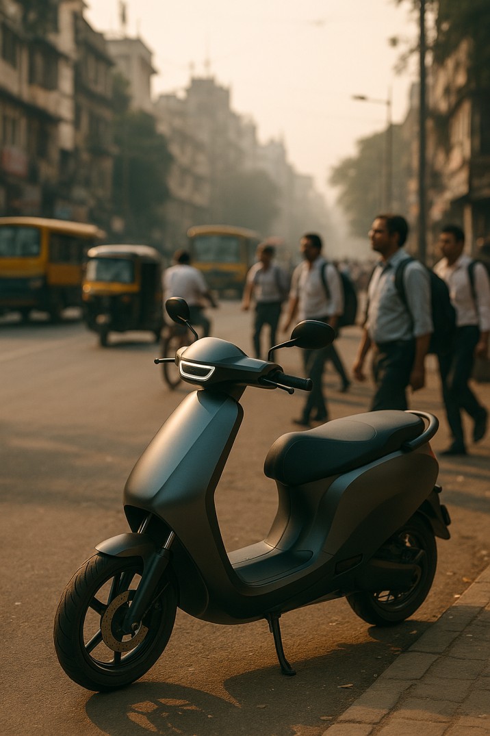 Electric scooter for city commute in India