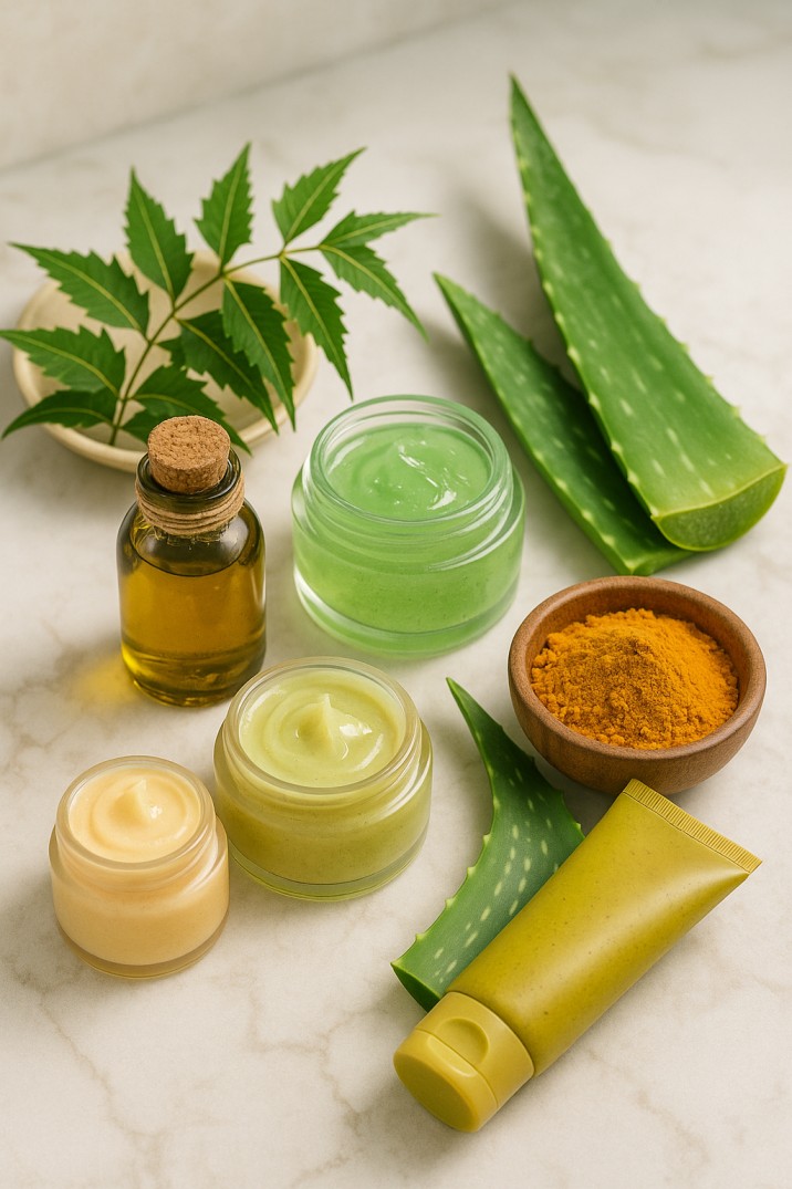 Herbal skincare products for Indian skin